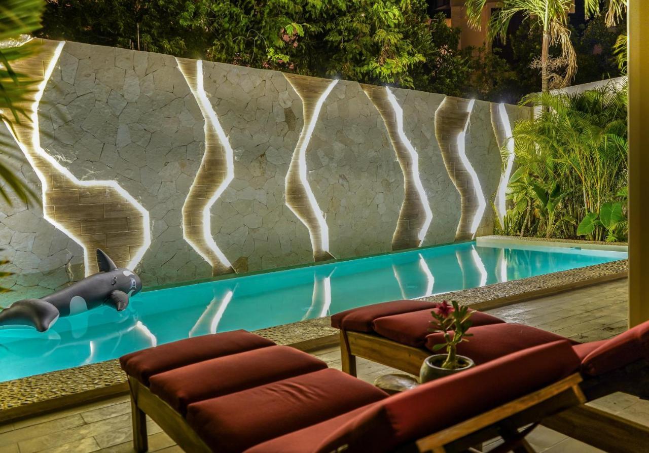 Luxury 2BR Condo w Private Jacuzzi, Fast Wifi, AC Tulum Esterno foto