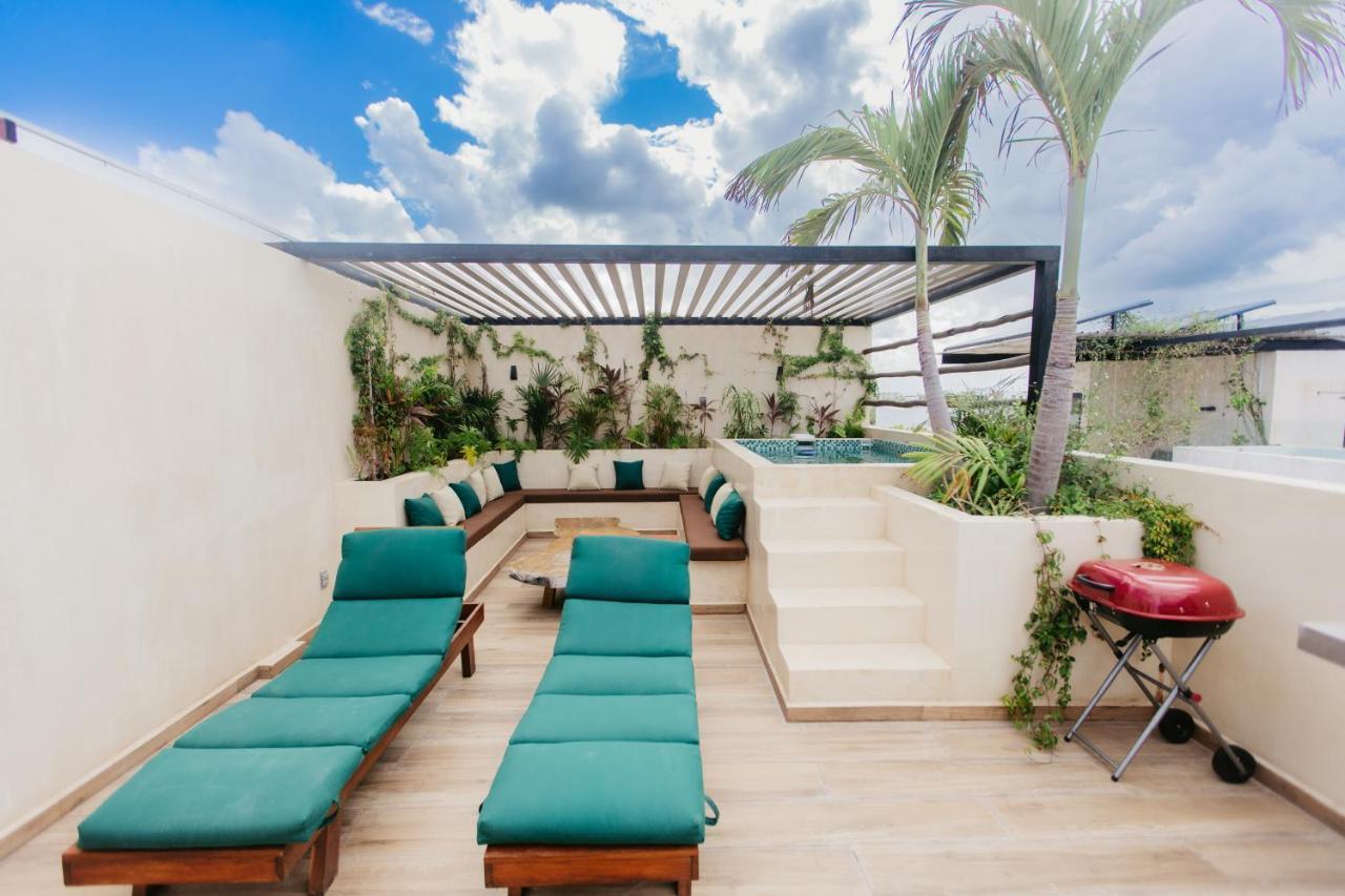 Luxury 2BR Condo w Private Jacuzzi, Fast Wifi, AC Tulum Esterno foto