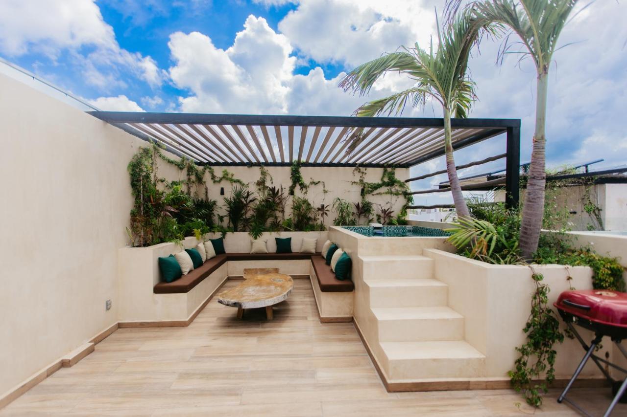 Luxury 2BR Condo w Private Jacuzzi, Fast Wifi, AC Tulum Esterno foto
