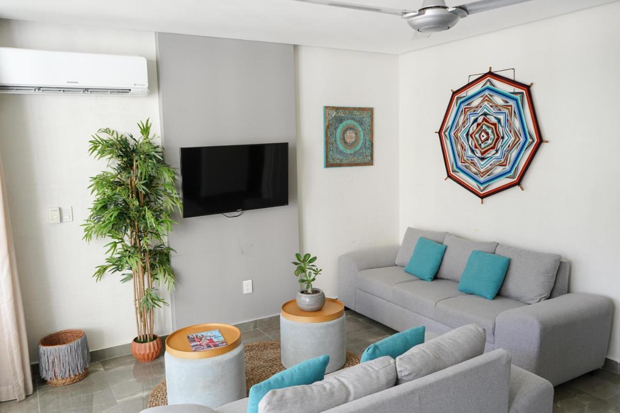 Luxury 2BR Condo w Private Jacuzzi, Fast Wifi, AC Tulum Esterno foto