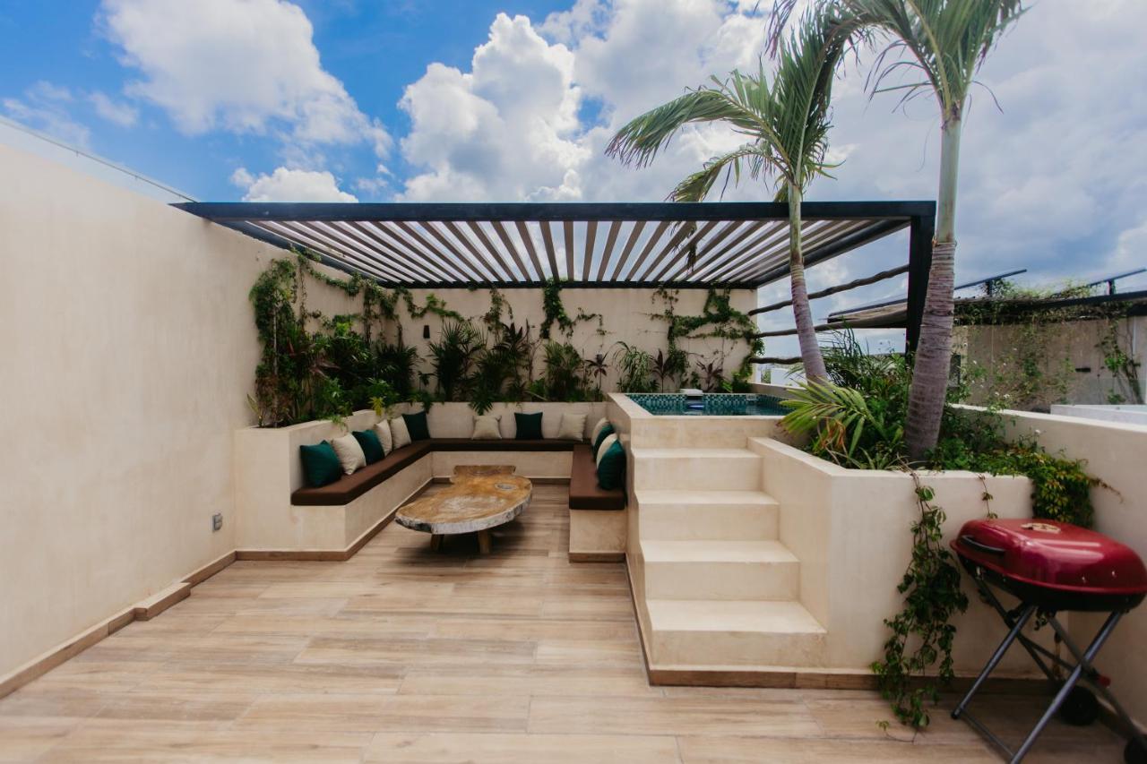 Luxury 2BR Condo w Private Jacuzzi, Fast Wifi, AC Tulum Esterno foto