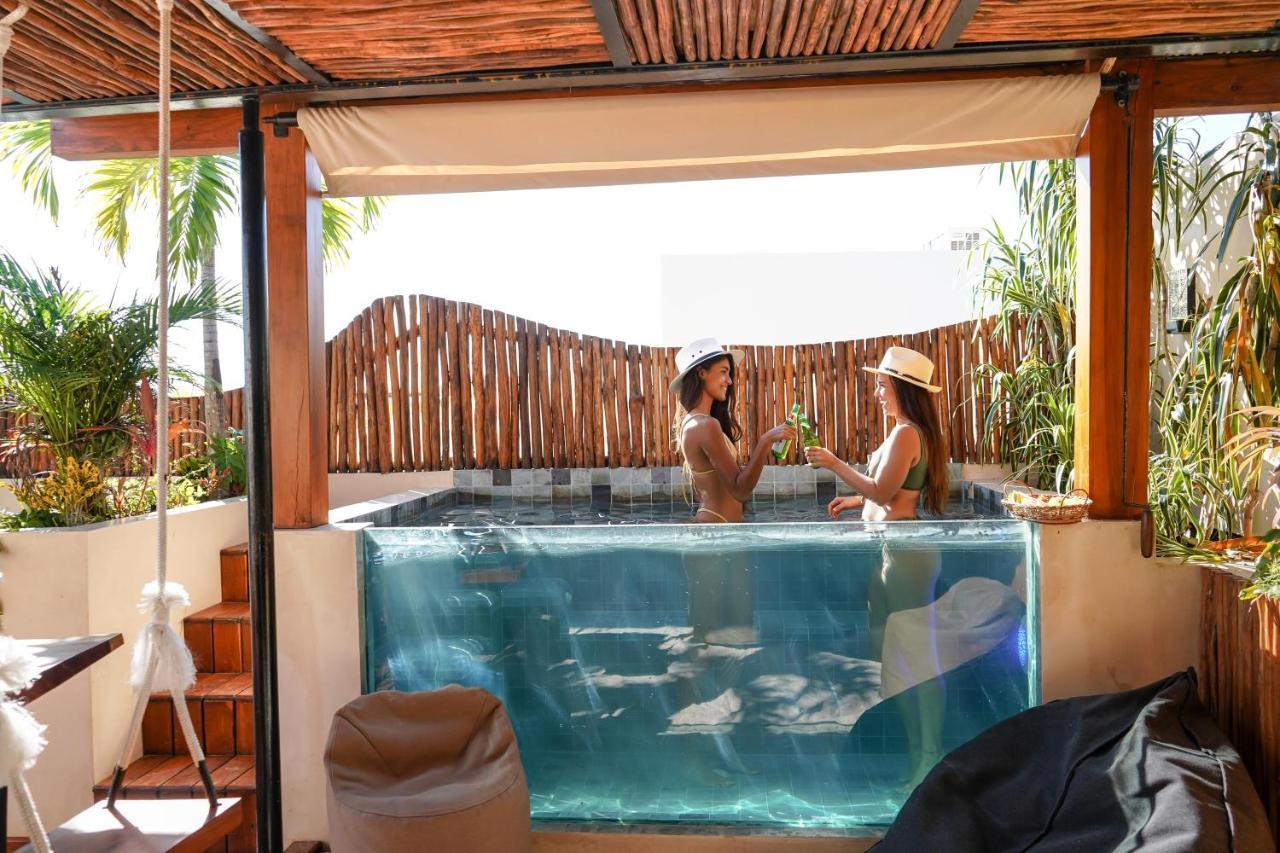 Luxury 2BR Condo w Private Jacuzzi, Fast Wifi, AC Tulum Esterno foto